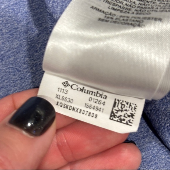 COLUMBIA Womens Omni-Wick Short Sleeve T-Shirt Top Blue Size XL - Picture 6 of 10